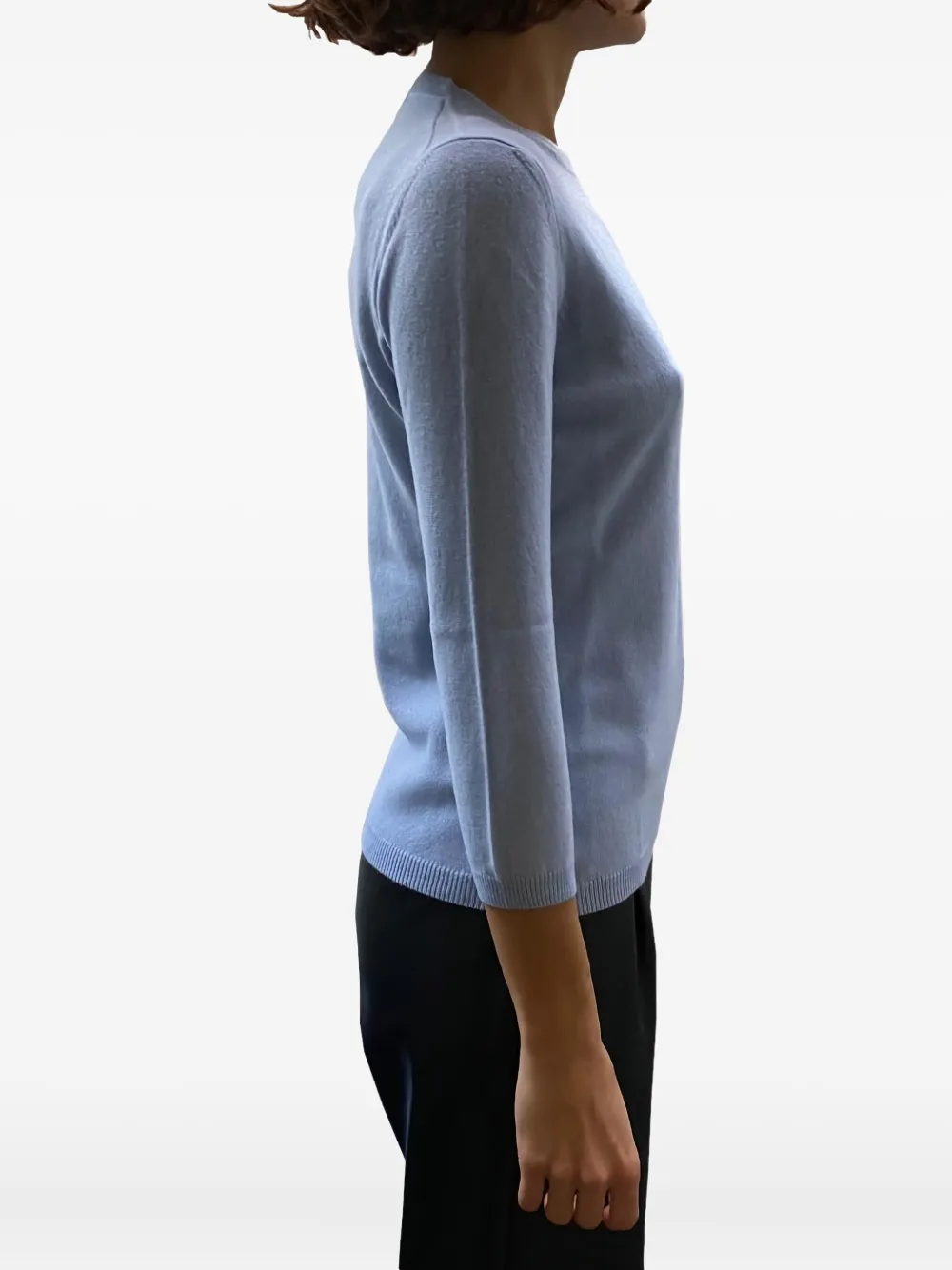 LA ROSE quarter-sleeve crew-neck sweater | Knitted Sweaters | Image 2