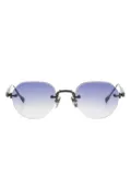 Sato Eyewear Terebellum I pantos-frame sunglasses - Black