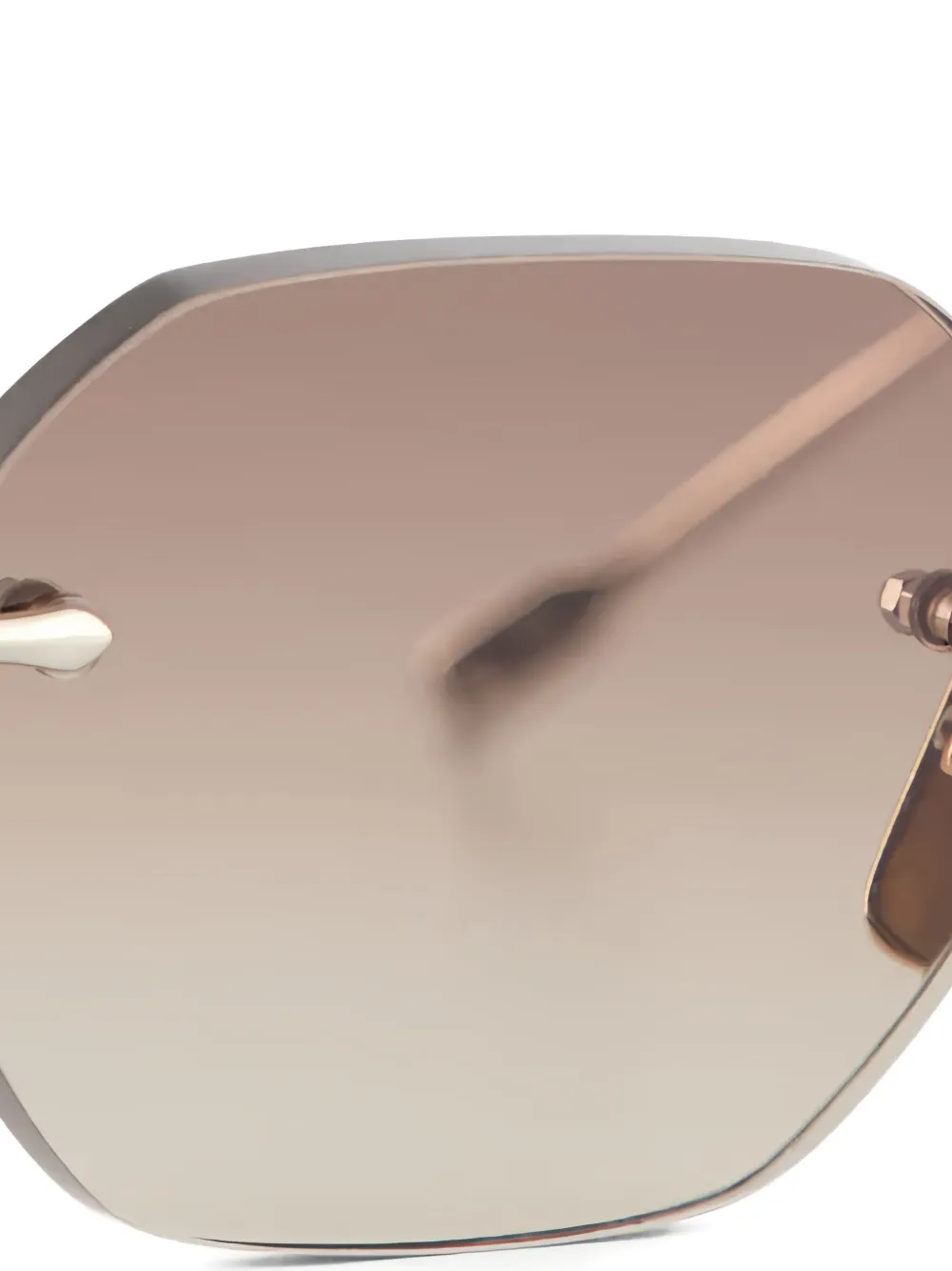 Sato Eyewear Terebellum II zonnebril met geometrisch montuur Roze