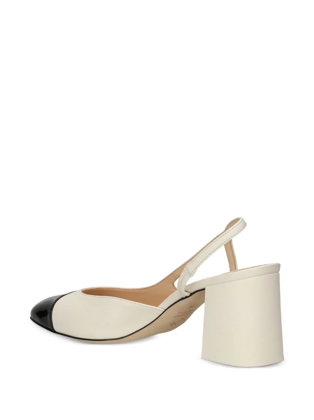 Prosperine 65mm Slingback Cap-toe Pumps In White