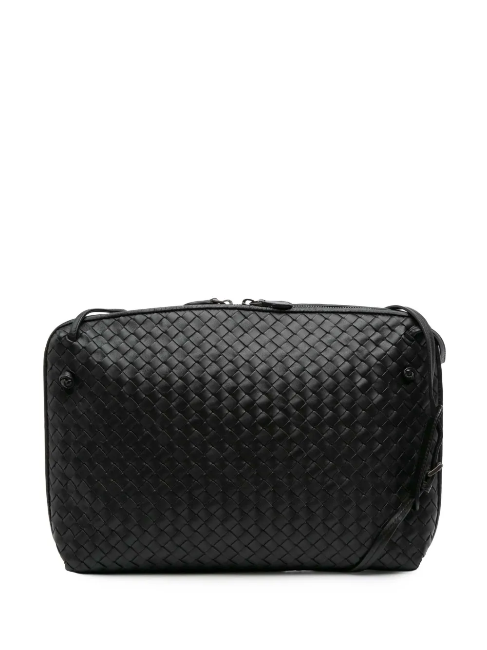 Bottega Veneta Pre-Owned 2012-2025 Large Nappa Intrecciato Nodini crossbody bag | Black | Image 1