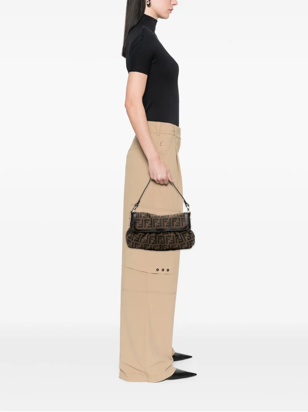 Fendi Pre-Owned 2000-2010 Small Zucca Canvas Chef Flap shoulder bag | Pre-Owned | Image 2