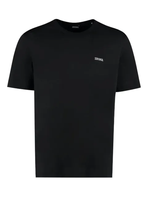 Zegna logo-embroidered T-shirt