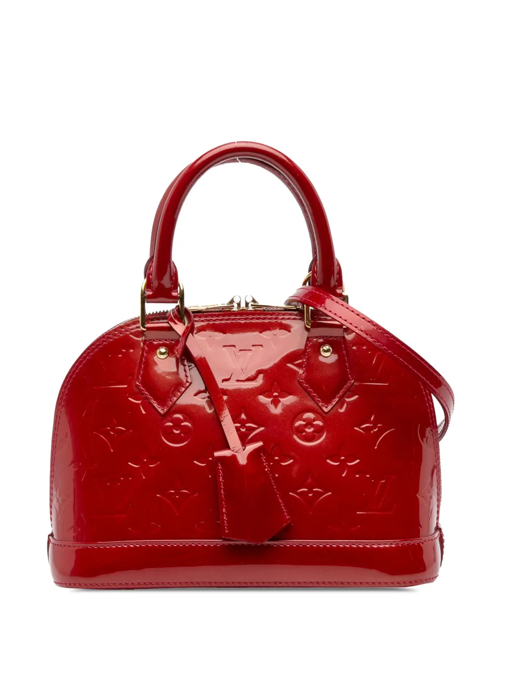 Louis Vuitton Pre-Owned 2012 Monogram Vernis Alma BB satchel | Red | Image 1