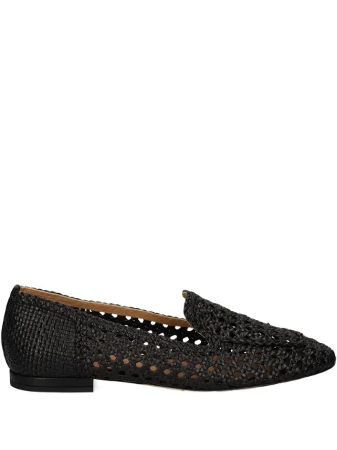 Chantal woven leather loafers