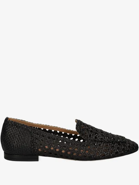 Chantal woven leather loafers