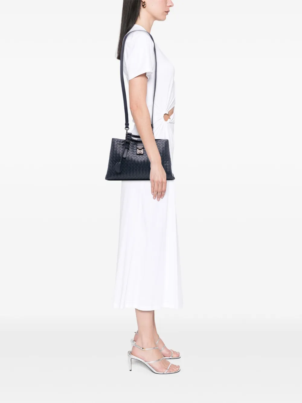 Bottega Veneta Pre-Owned 2012-2025 Small Nappa Intrecciato Roma satchel | Pre-Owned | Image 2