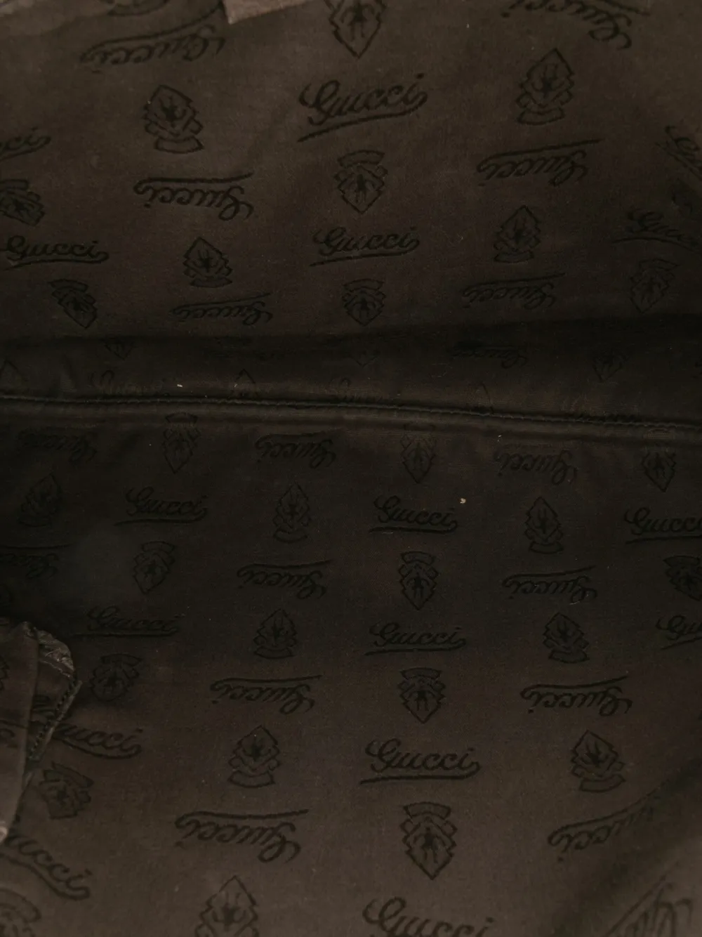 Pre-owned Gucci 2000-2015 Gg Imprime Crossbody Bag In Gold