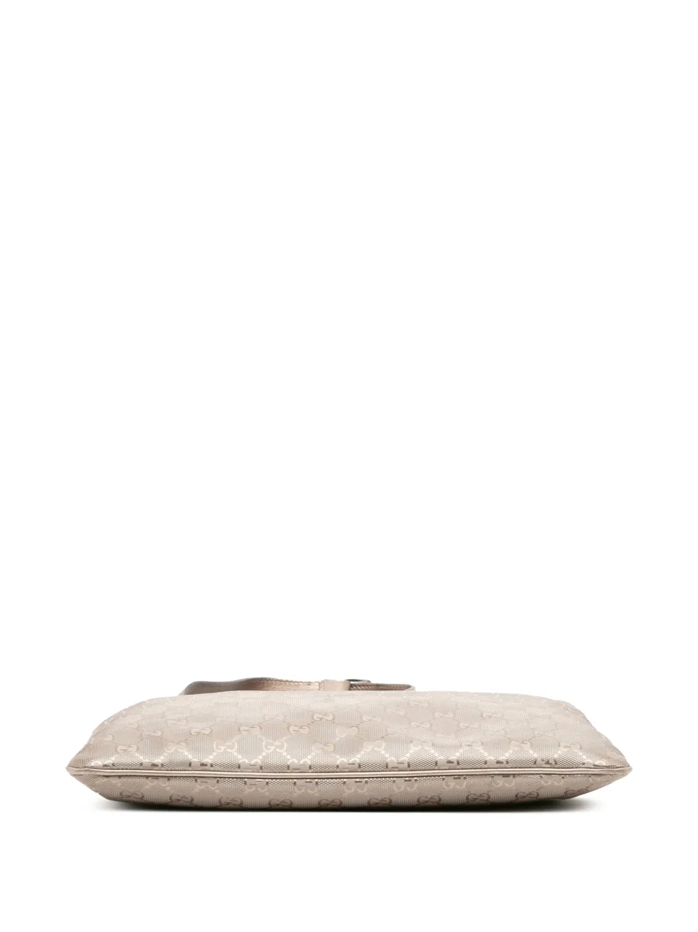 Pre-owned Gucci 2000-2015 Gg Imprime Crossbody Bag In Gold