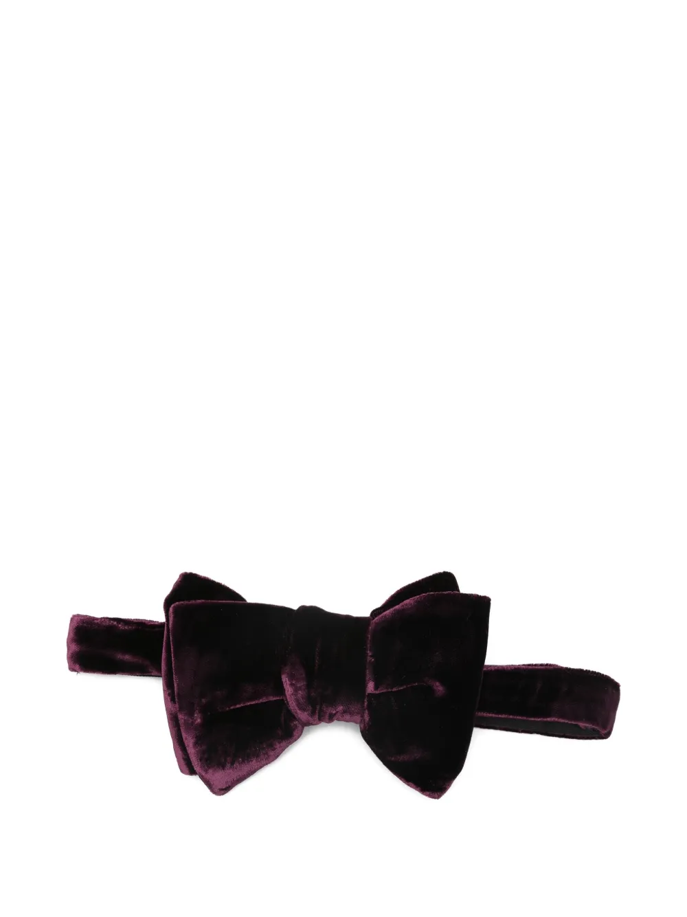 Tom Ford Velvet Bow Tie In Burgundy