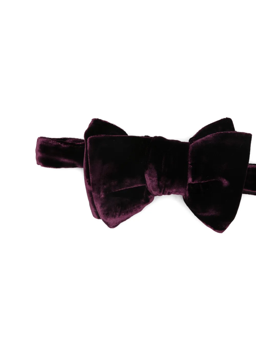 Tom Ford Velvet Bow Tie In Burgundy