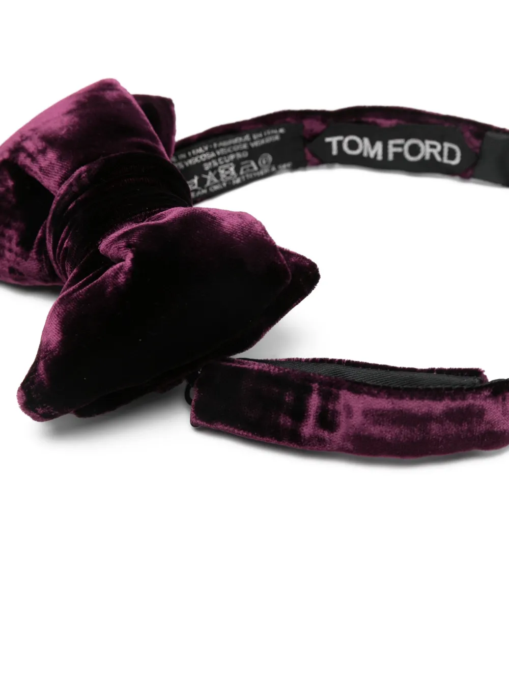 TOM FORD Fluwelen vlinderdas Paars
