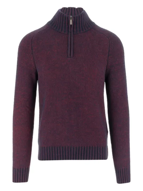 K-Way high-neck half-zip sweater