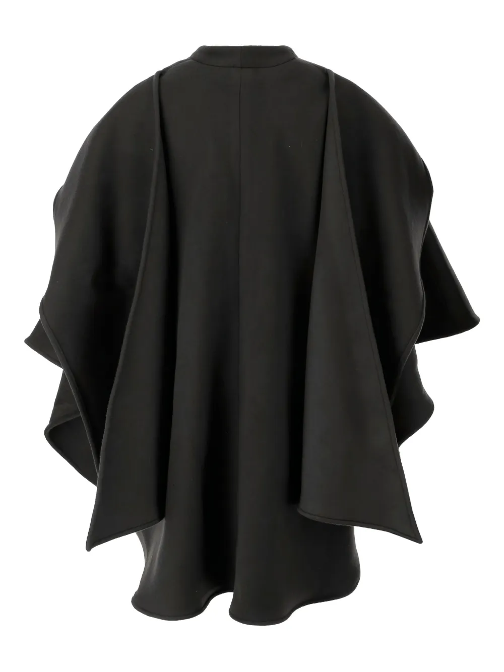 Niccolò Pasqualetti Open-front Layered Cape In Black