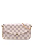 Louis Vuitton Pre-Owned 2018 Damier Azur Pochette Felicie crossbody bag - White