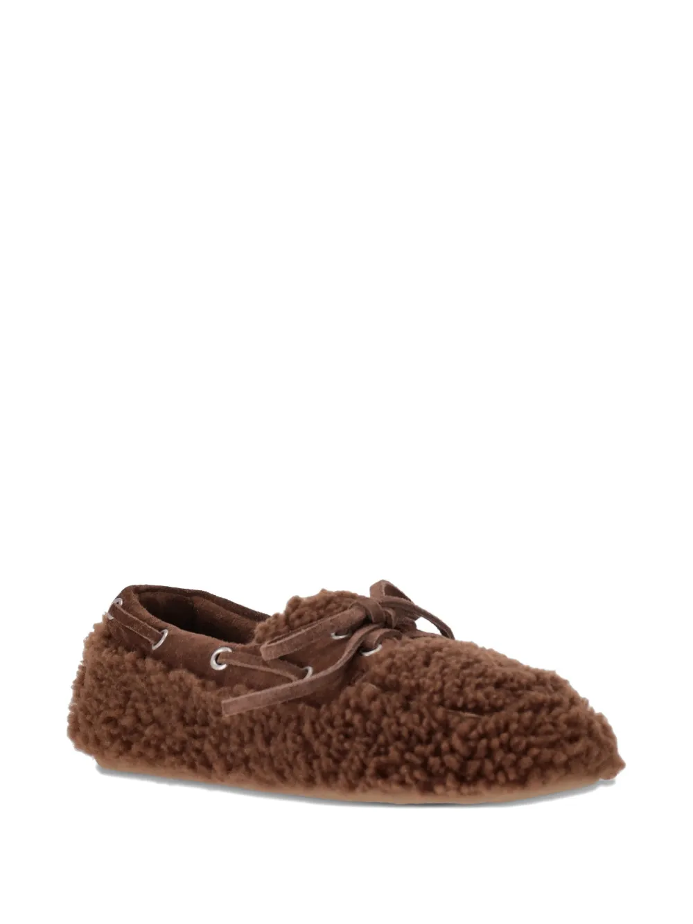Miu Miu shearling loafers - Bruin