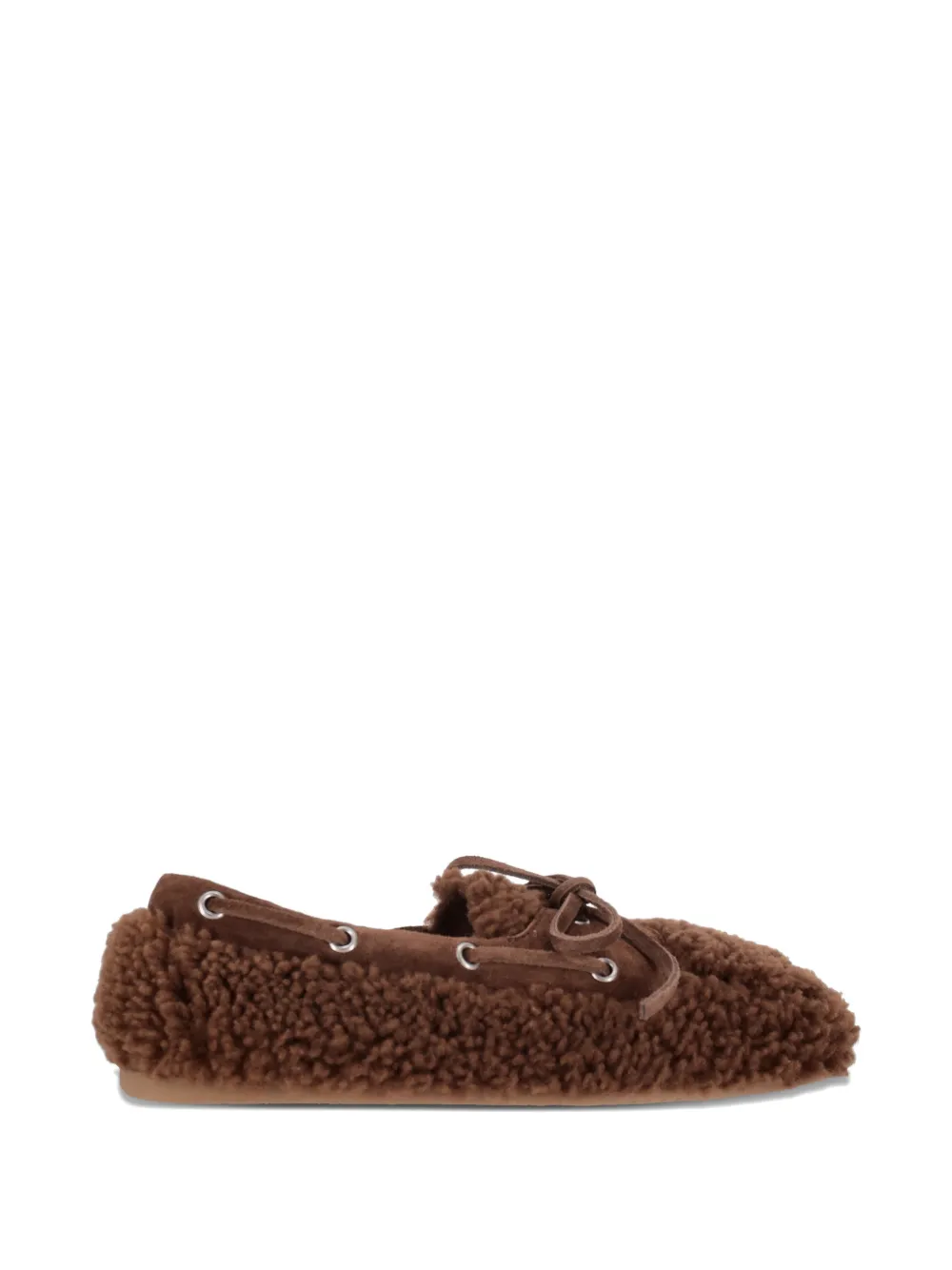 Miu shearling loafers Bruin