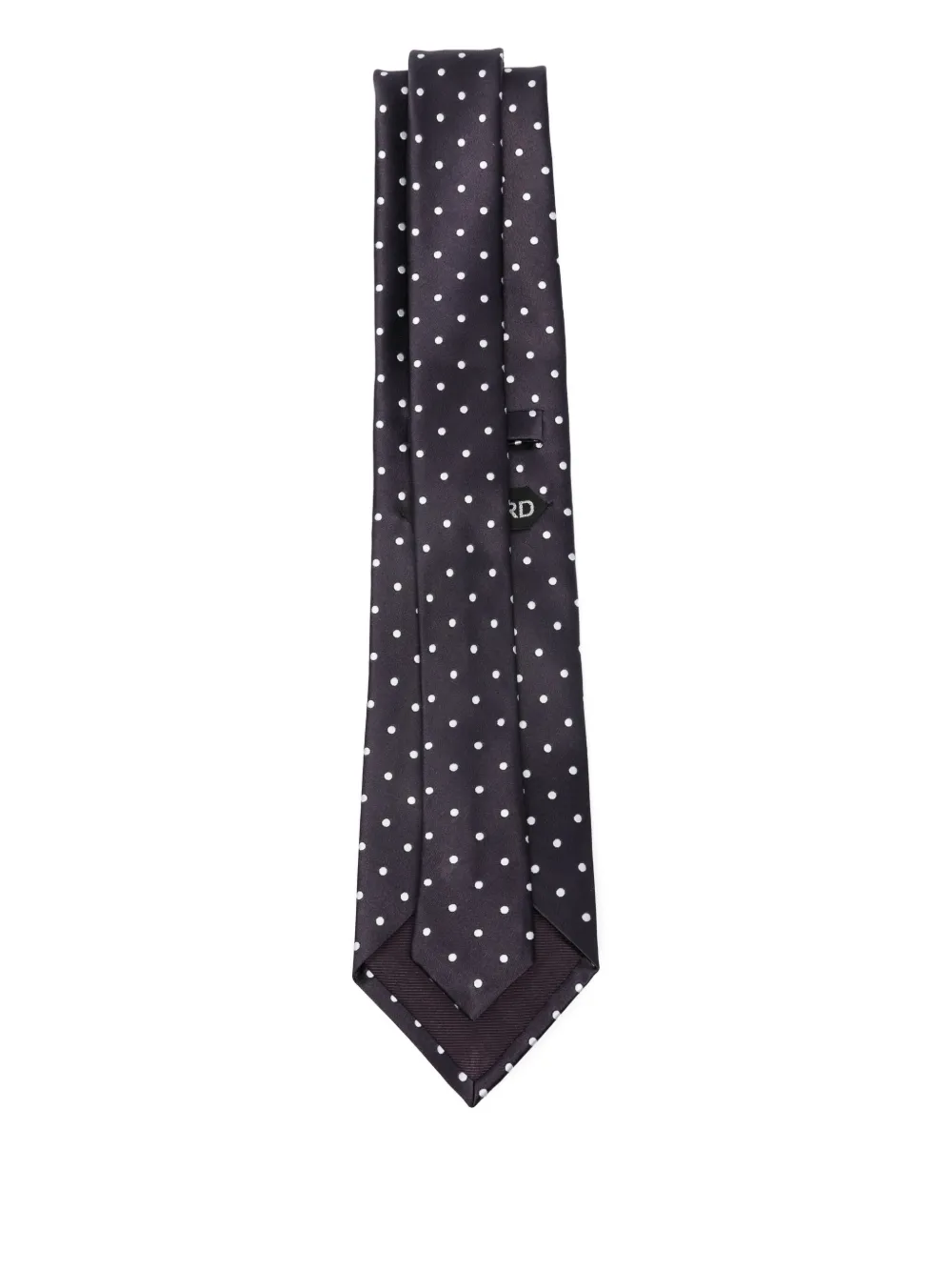 TOM FORD polka-dot silk tie - Paars