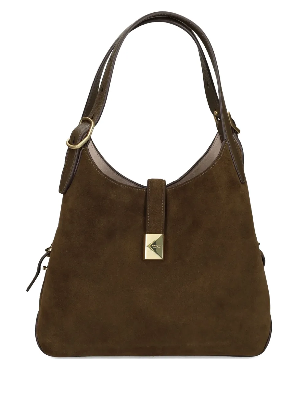 Kate Spade Deco Suede-leather Tote Bag In Brown