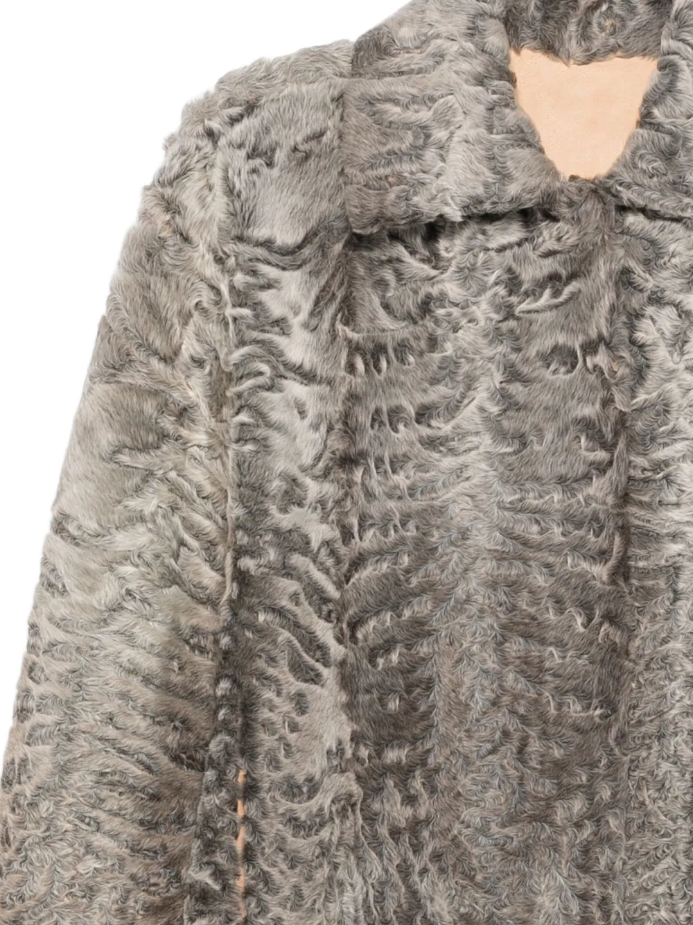 Liska Long-sleeve Coat In Gray