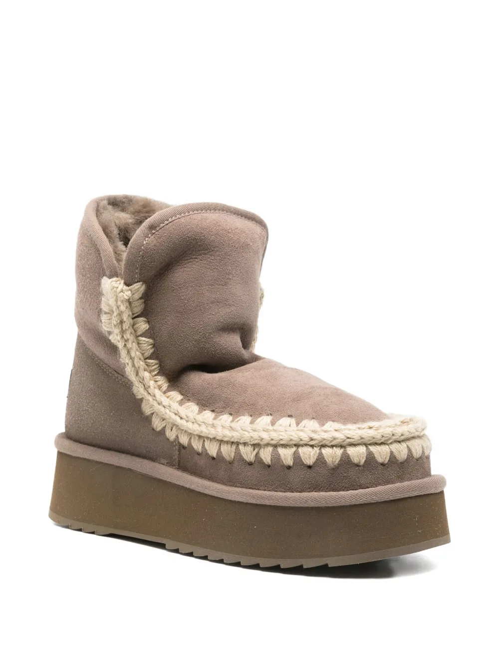 Mou Mini Eskimo Platform Boots In Brown