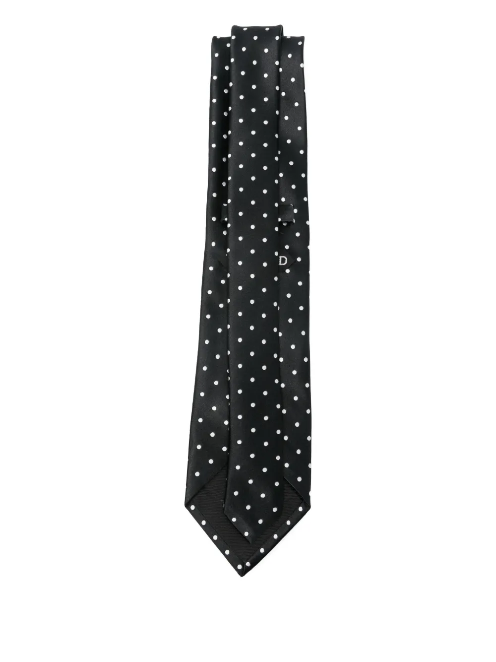 TOM FORD polka-dot silk tie - Zwart