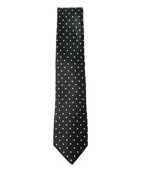TOM FORD corbata de seda con estampado de lunares