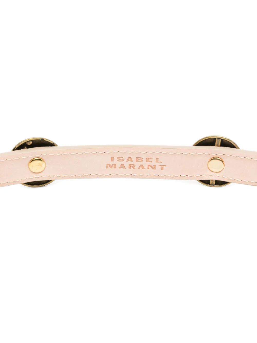 Isabel Marant Studded Leather Belt In Brown