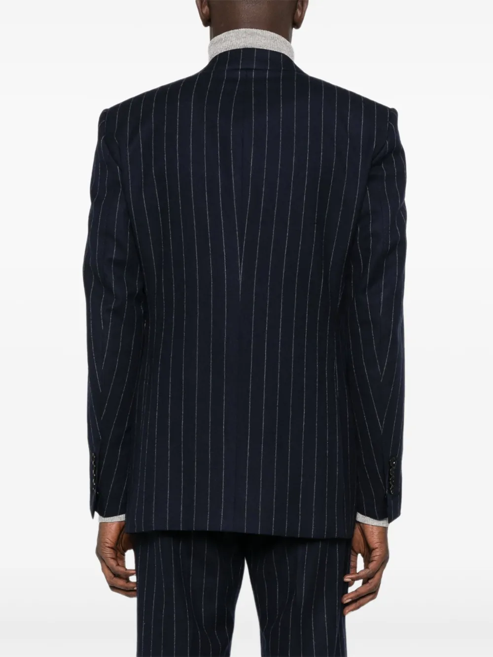 TOM FORD Colbert met krijtstreep Blauw