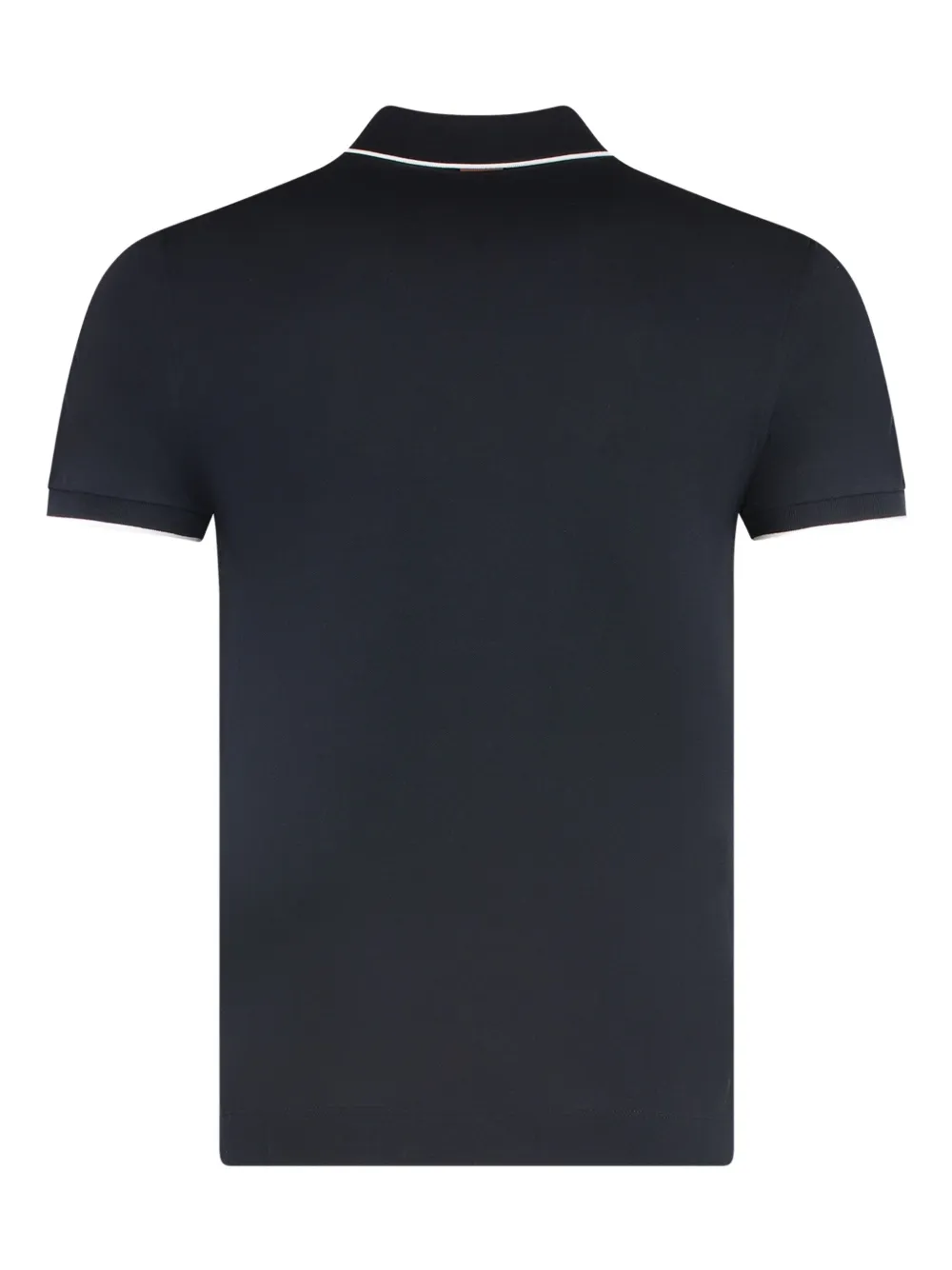 Zegna contrast-trim cotton pollo shirt - Groen