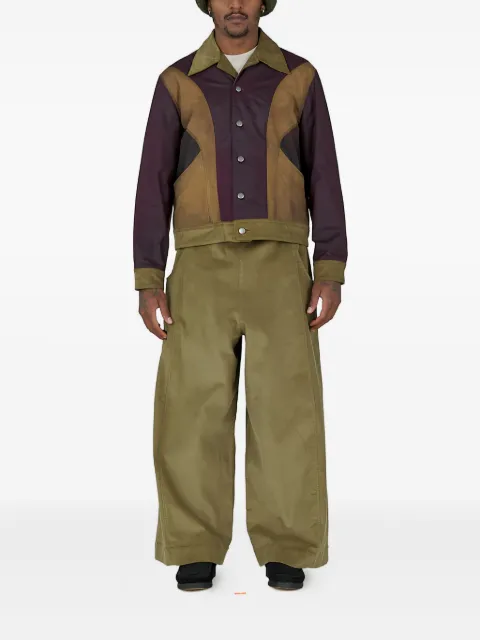 Nicholas Daley panelled-design shirt jacket 