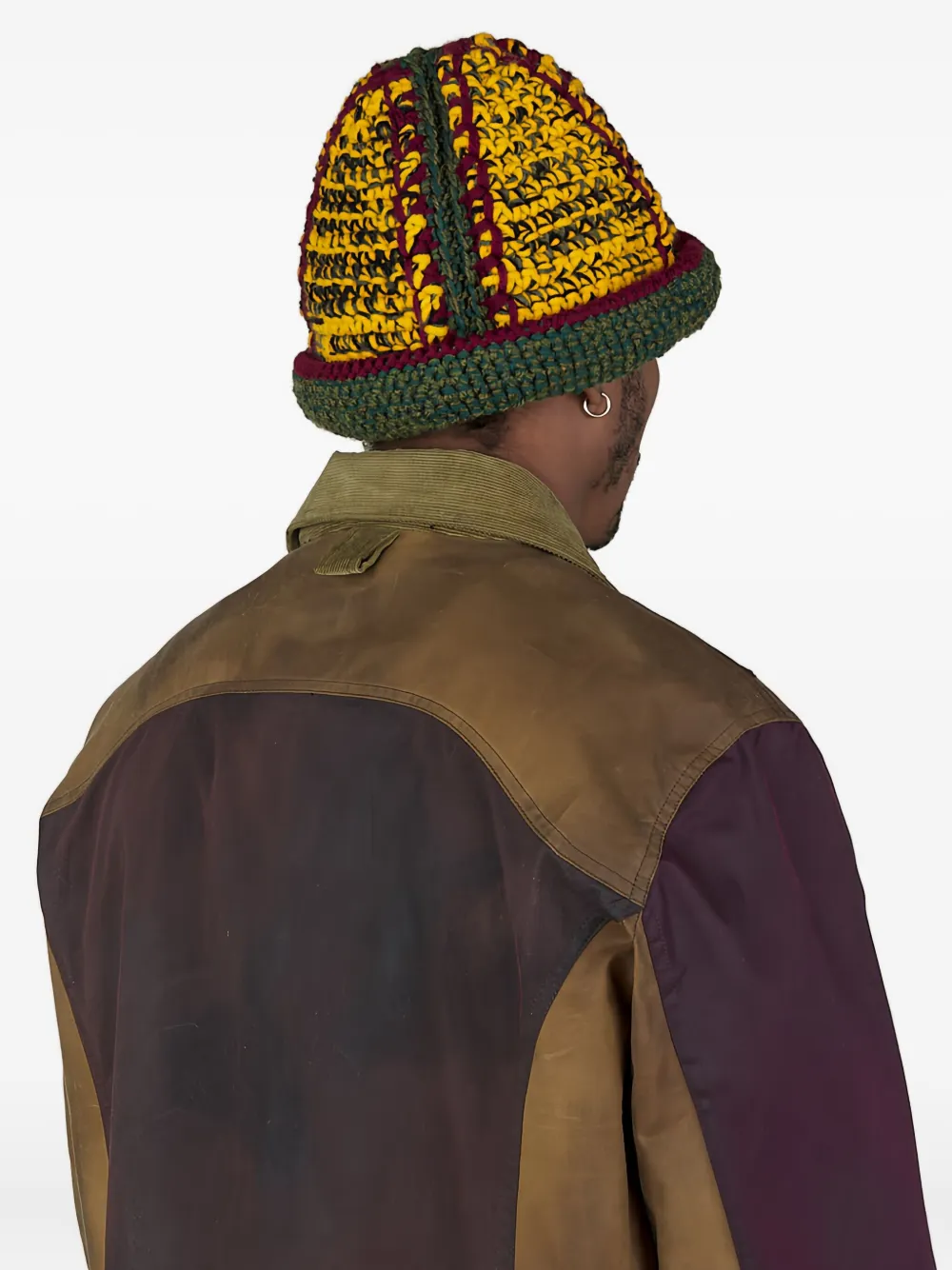 Nicholas Daley Panelled-design Shirt Jacket In Brown