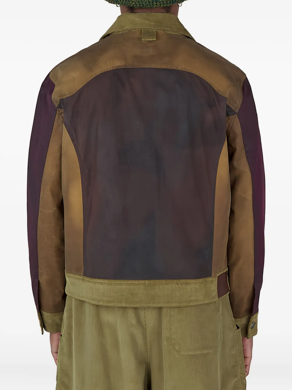 Nicholas Daley Panelled-design Shirt Jacket In Brown