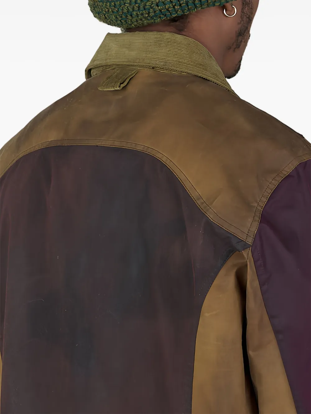 Nicholas Daley Shirtjack met vlakken Bruin