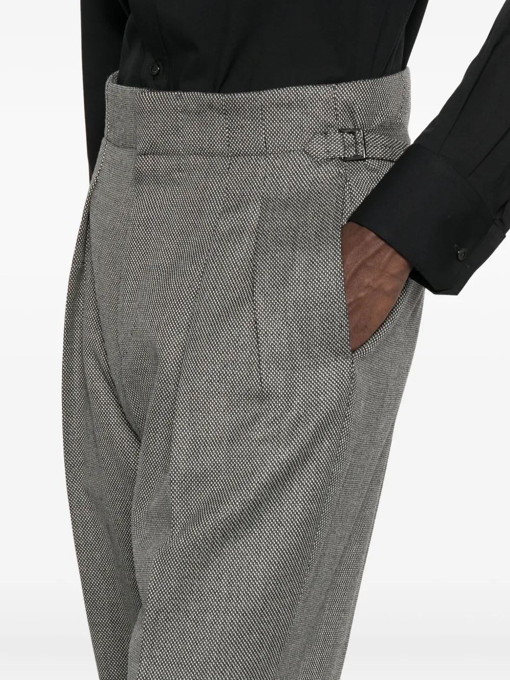 Tom Ford Tailored Wool Trousers In Gray