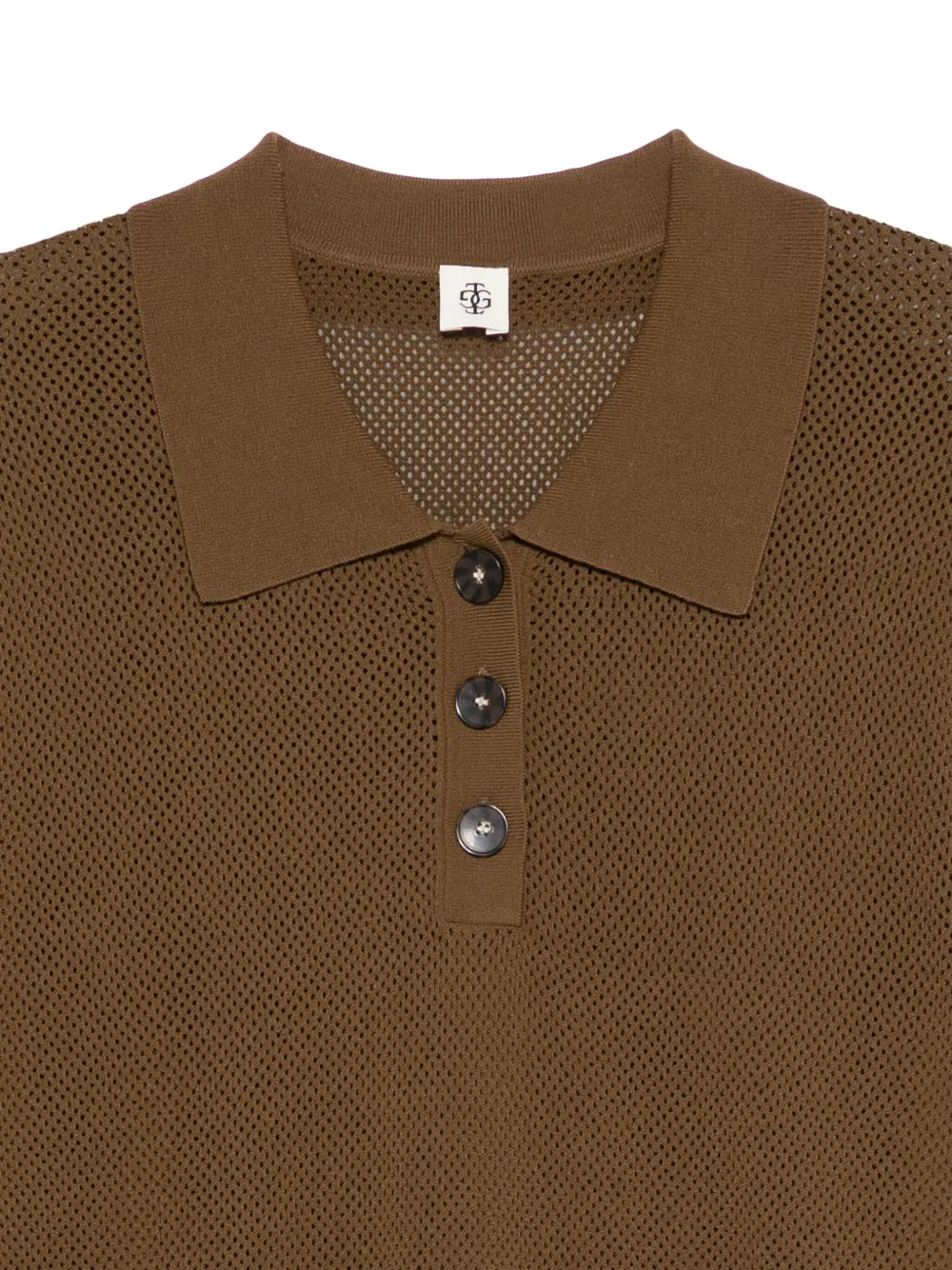 The Garment Madison Knitted Polo Top In Multi