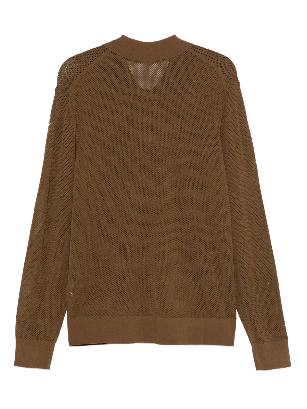The Garment Polotop van mesh - Bruin