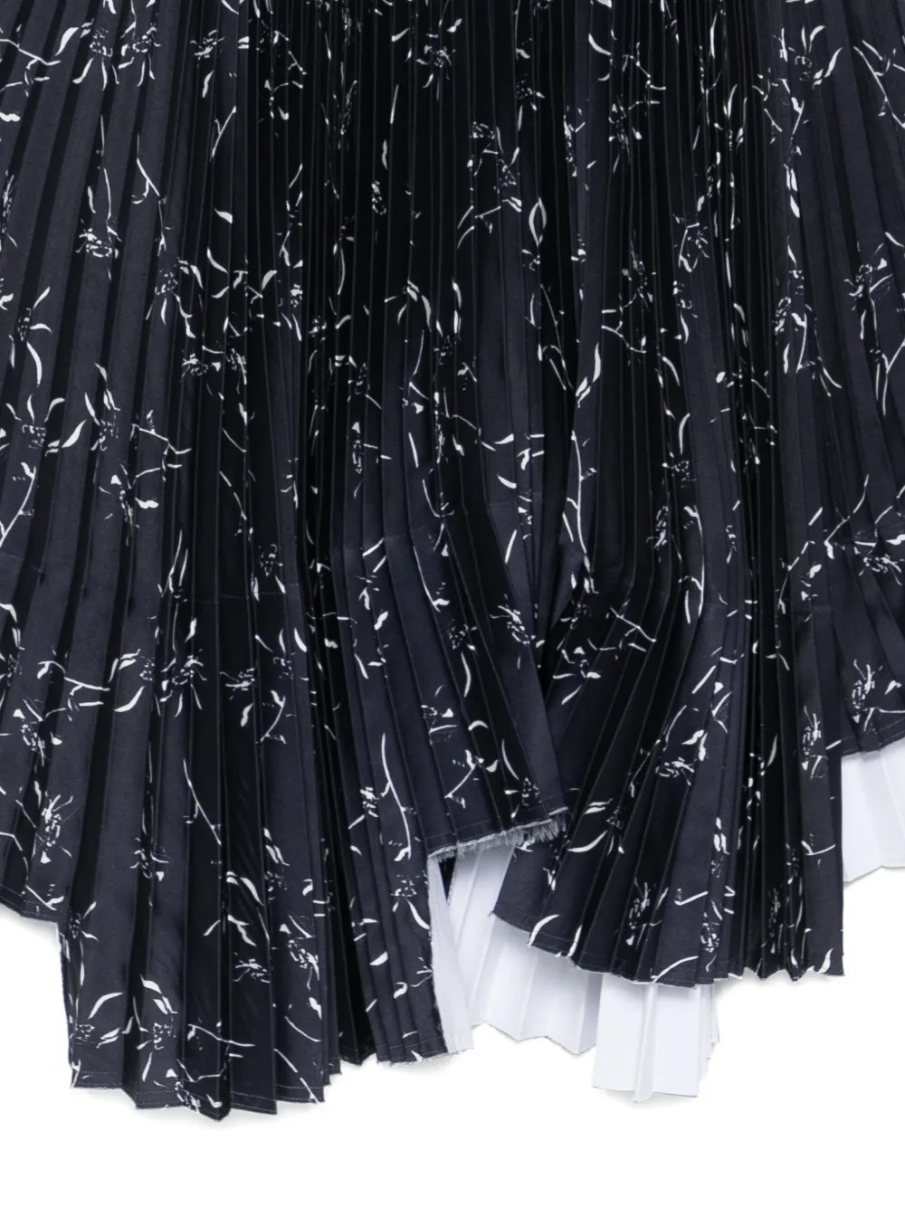 Plan C Plooirok met print Zwart