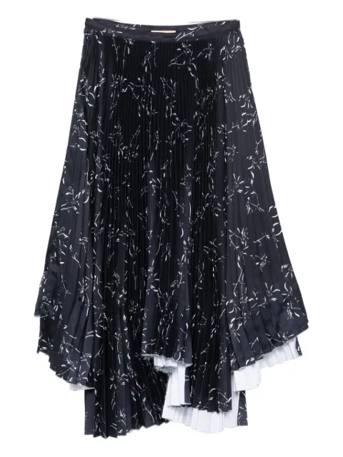 Plan C pleated printed skirt