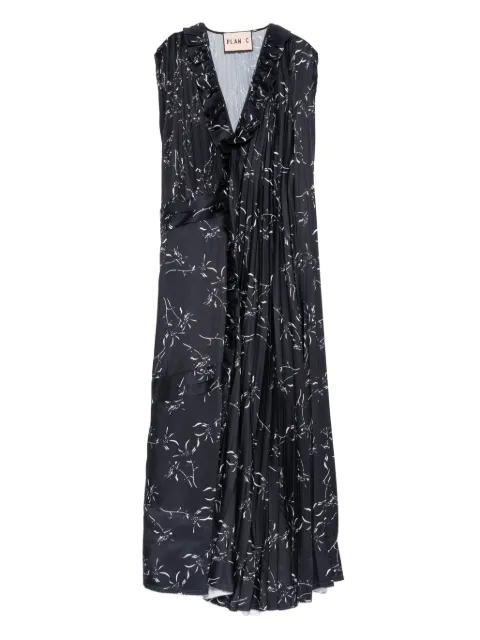 Plan C pleated midi dress
