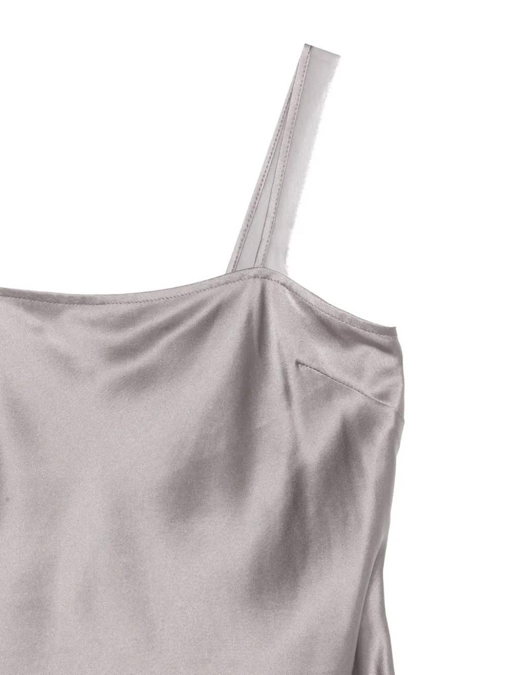 The Garment Silk-satin Top In Gray