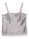 The Garment silk-satin top - Grey