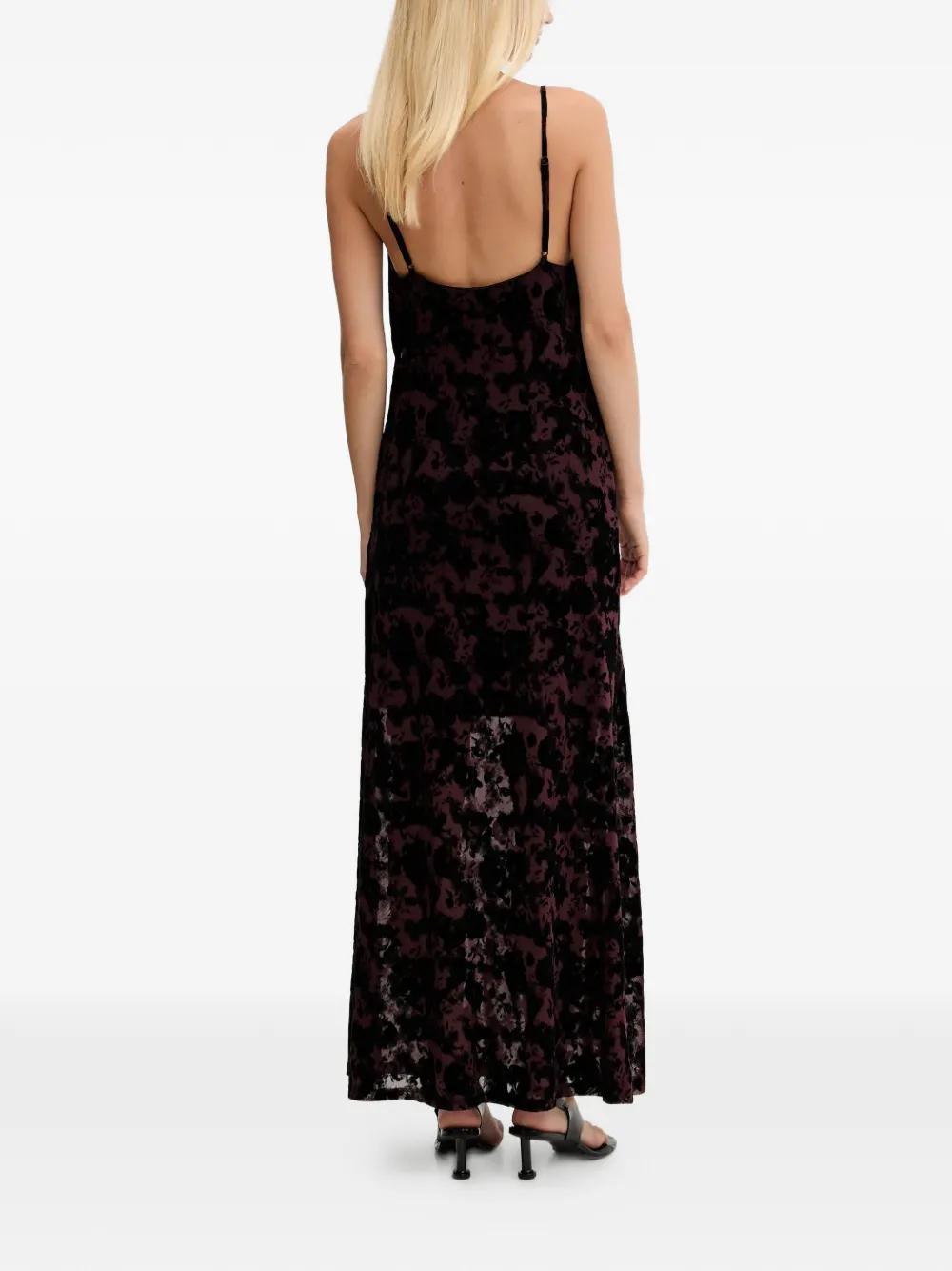 Gestuz Maxi-jurk met bloemenprint Zwart
