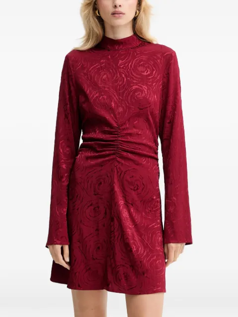 Gestuz roses gathered-detail mini dress