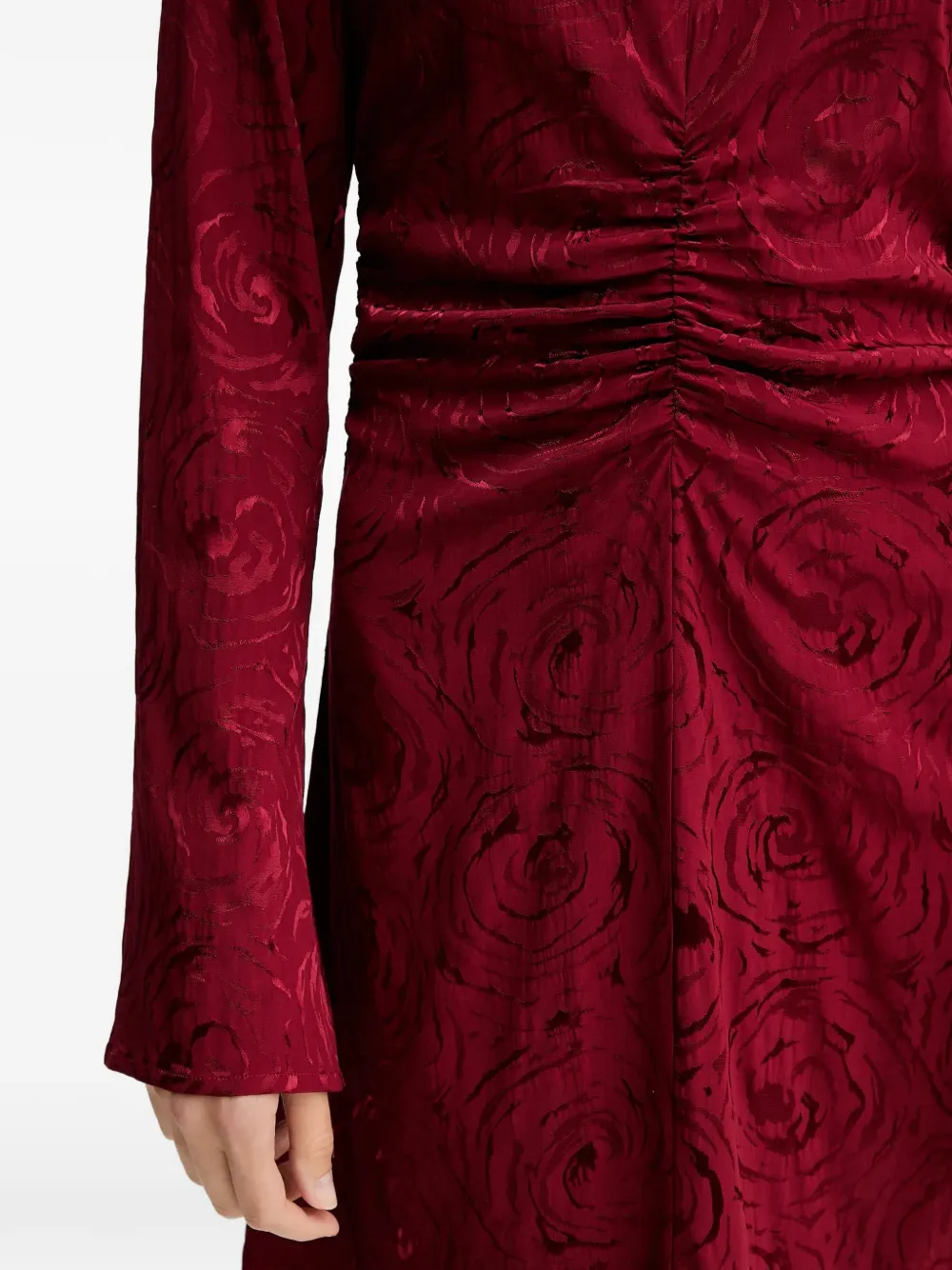 Gestuz Roses mini-jurk met gesmockt detail Rood