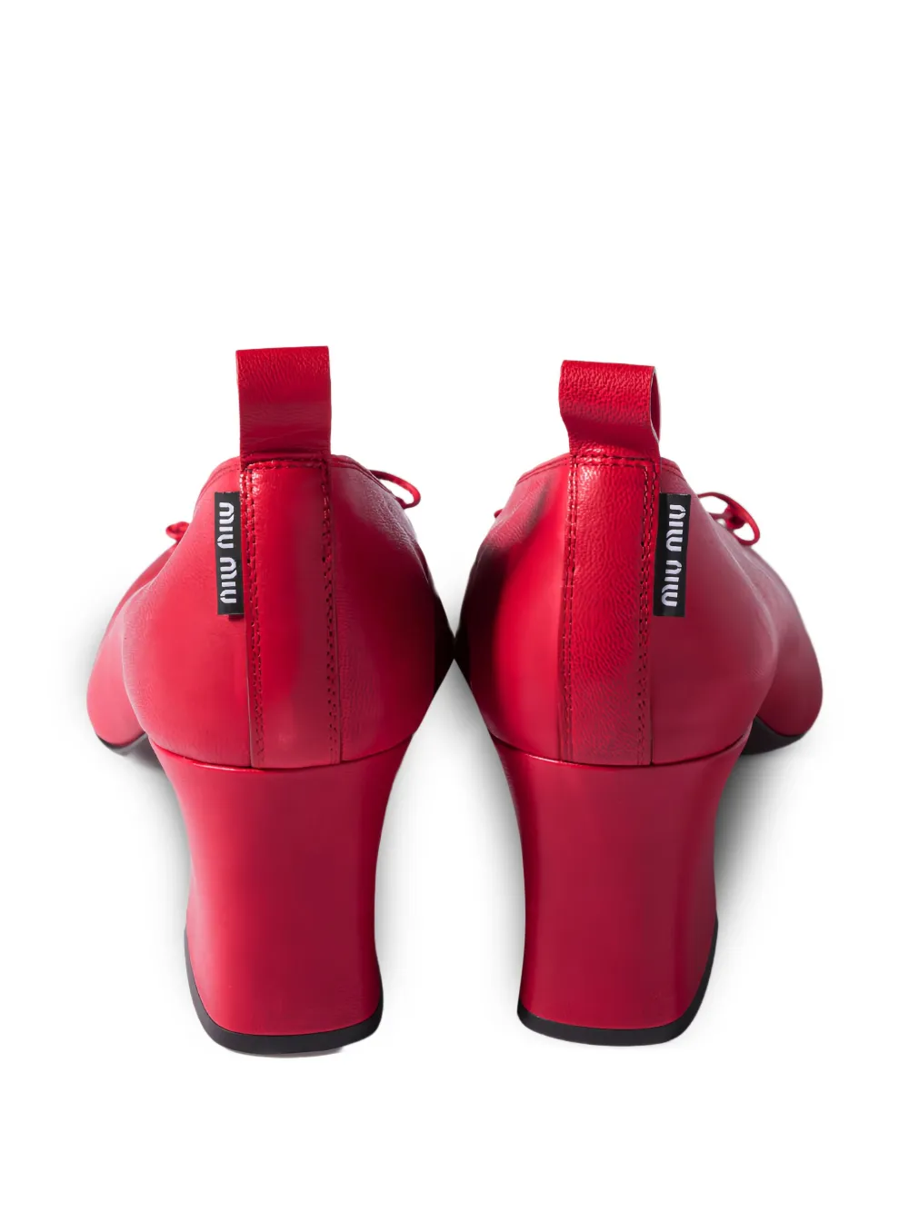 Miu 65 mm pumps met blokhak Rood