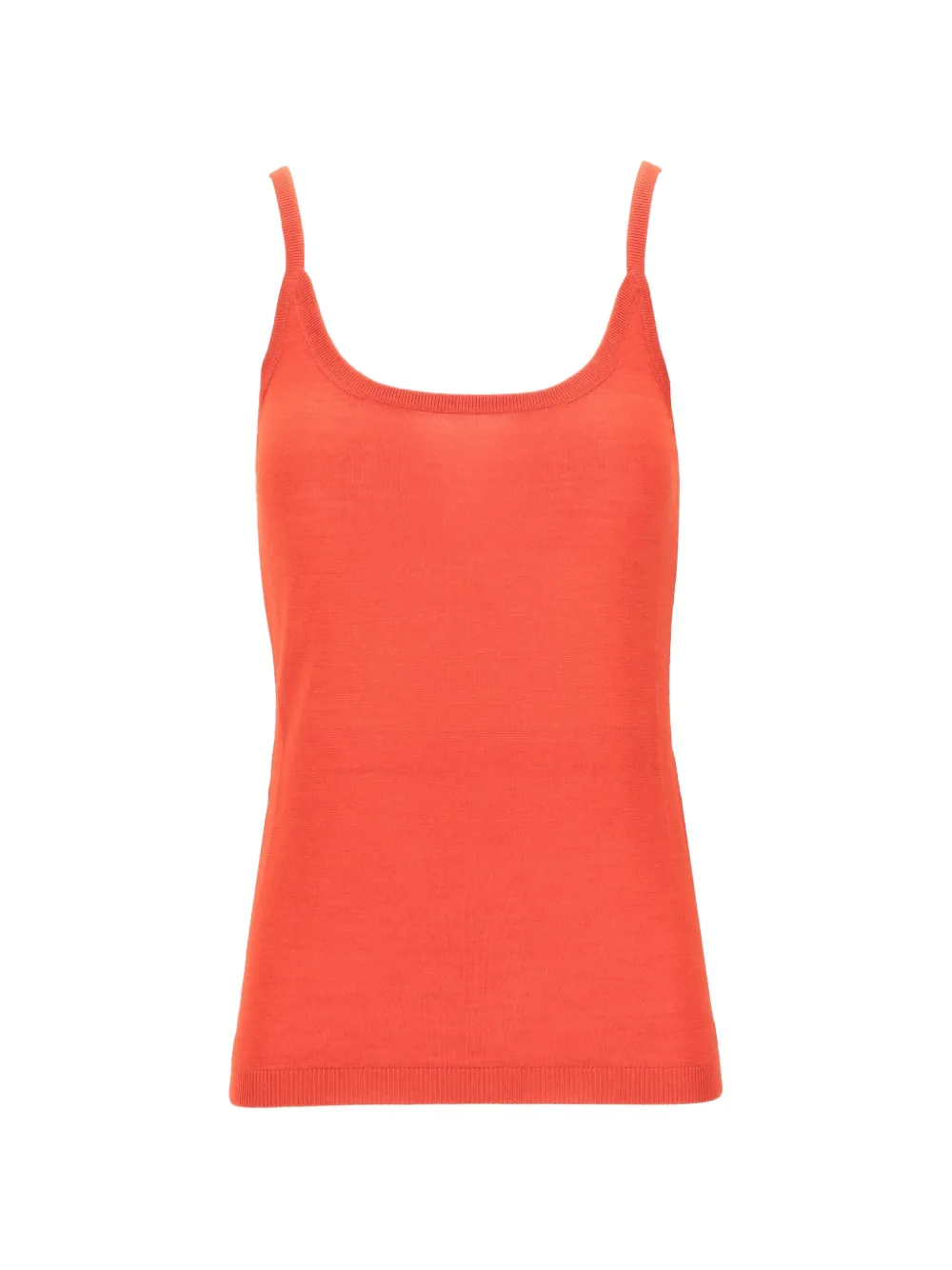 LA ROSE fine-knit tank top - Rosso