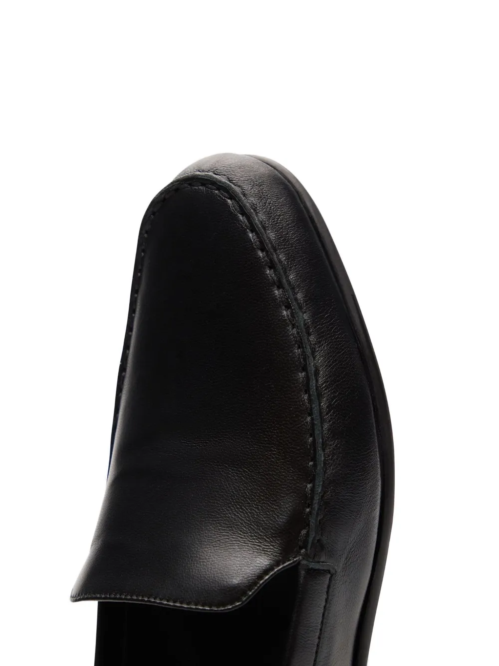 LouLou de Saison Boros nappa leather loafers Black