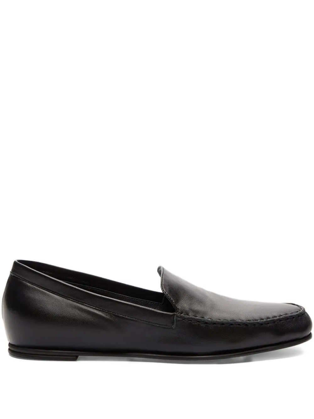 LouLou de Saison Boros nappa leather loafers Black
