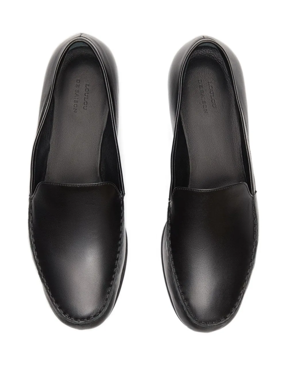 LouLou de Saison Boros nappa leather loafers Black